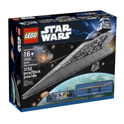 LEGO Star Wars 10221 Super Star Destroyer UCS Factory Case! Piett Dengar Bossk