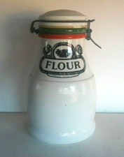 Grande Barattolo in ceramica per Farina Baldelli Modello Depositato anni '70 