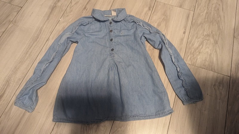 BLUE  LONGSLEEVE CALVIN KLIEN  SHIRT  SIZE  6X