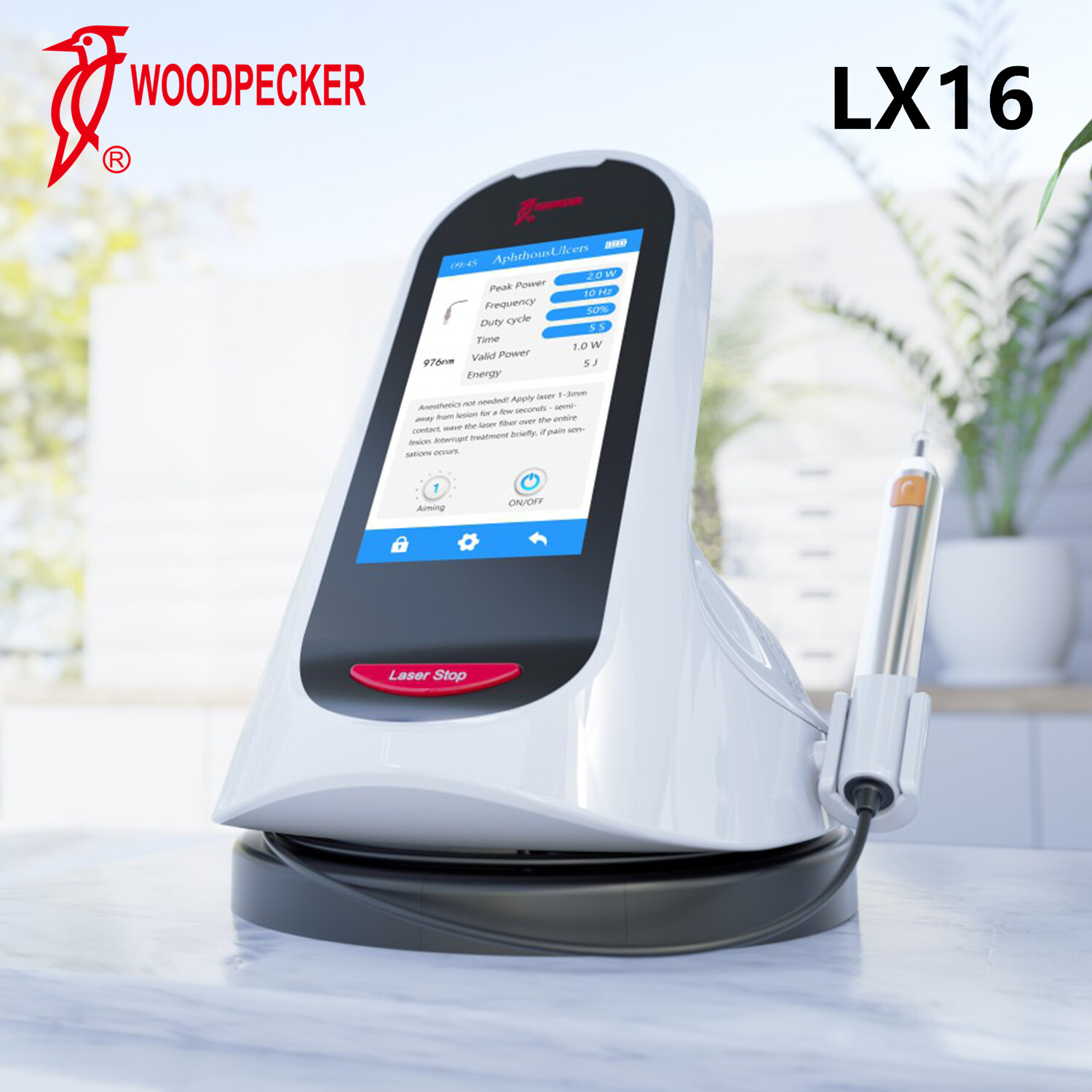Woodpecker Dental Diode Laser Therapy Device LX16 Laser Unit for Oral Surgery