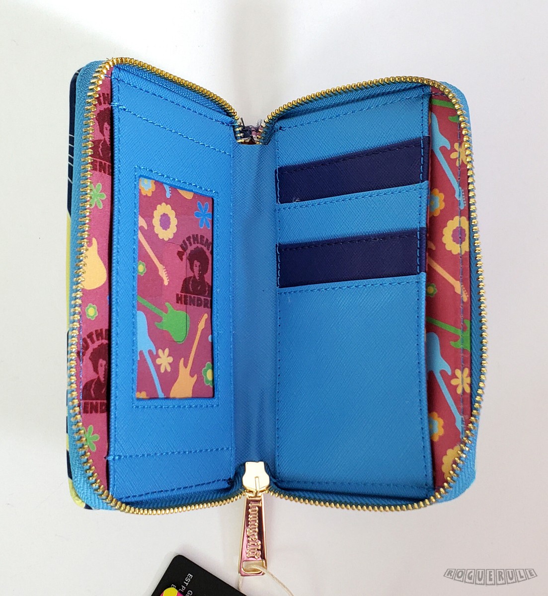 🚦Loungefly Jimi Hendrix Wallet - Authentic Hendrix - Glow In The