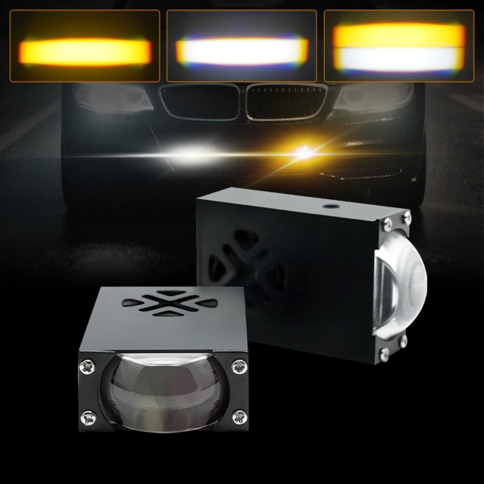 2x Mini LED Arbeitslichtleiste Nebelscheinwerfer Spot Pod Auto SUV ATV Gelb Weiß - Bild 4 von 4