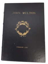 Classic Faux Book Box Paradise Lost Large Hollow Secret Cash Stash Flocked 