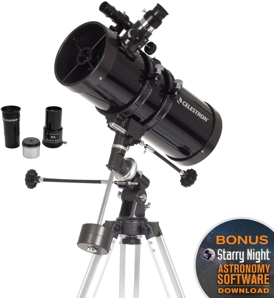 Celestron PowerSeeker 127EQ Telescope Manual German Equatorial Compact Portable - Image 2 of 4