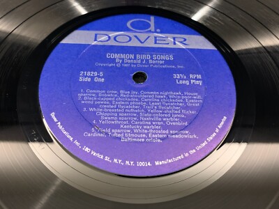 Common Bird Songs by Donald J. Borror 1967 Dover 21829-5 w/ 27