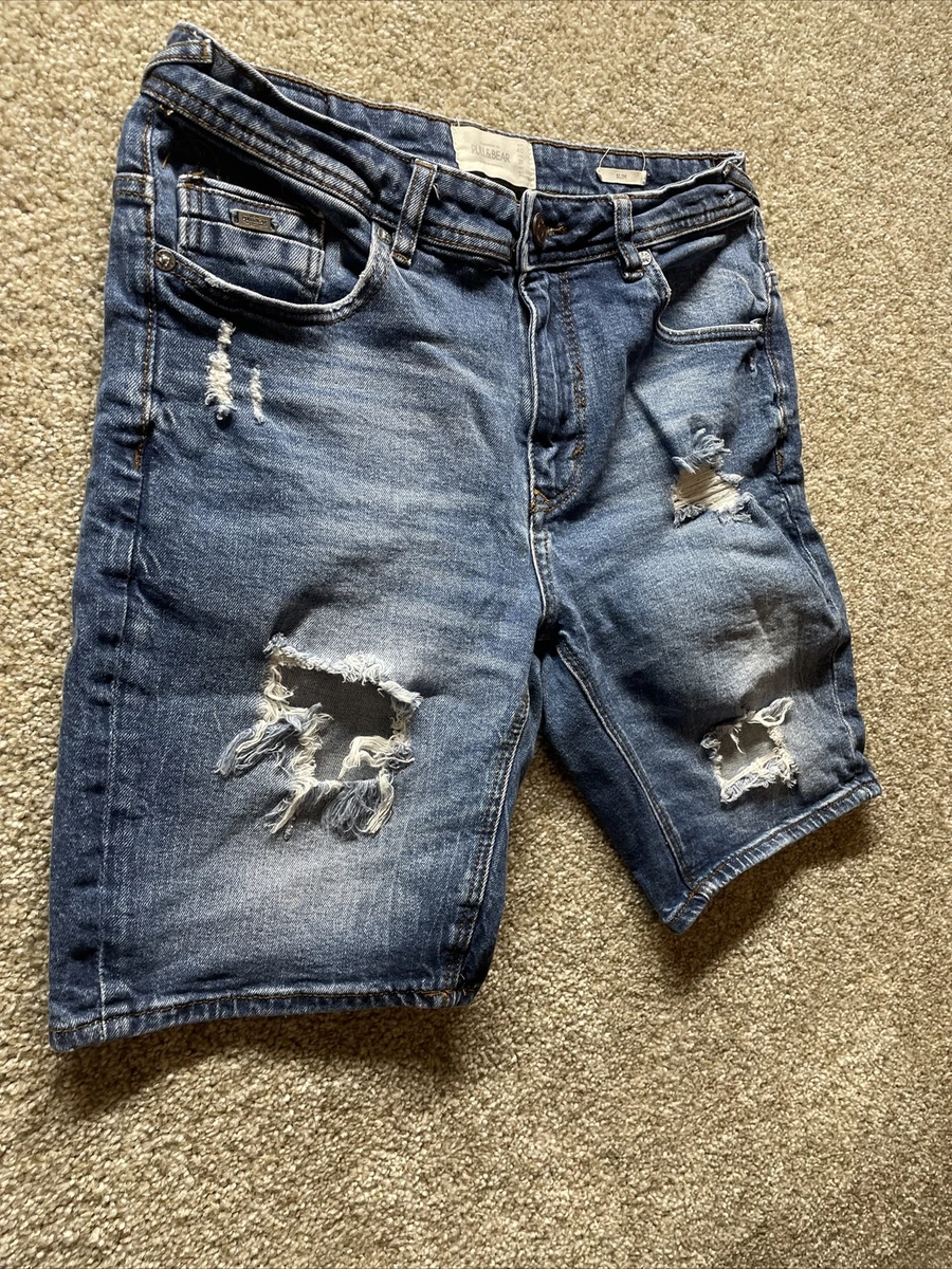 Men's pull on denim shorts clearance