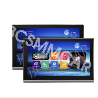 Car TV Touch Screen Headrest Monitor 2Pcs Android 11 For Rear Seat Entertainment