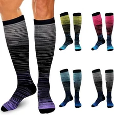 Mens Womens Compression 15-20mmHg Graduated Support Calf S/M-L/XL Socks 5 Pairs