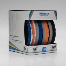 HDO 5 Pack Buffer Pads - Dual-Layer Foam Poli...