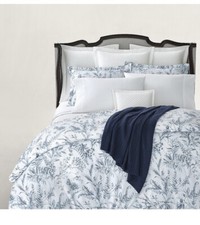 NIP Ralph Lauren Genevieve Blue Floral King Comforter Shams Set 3pc