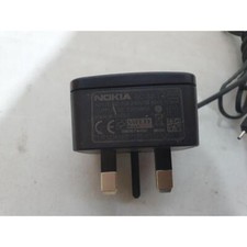 Nokia AC-3X Mains Charger Black 5-Volt 350mA for 5070, 5130 & 5200 Mobile Phones