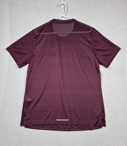 Nike Miler Training Running Shirt Men’s Sz. Large Maroon Reflective AJ7565-681 - Picture 3 of 10