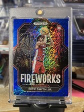 2023 Prizm Draft Picks Fireworks FOTL Blue Shimmer /19 Nick Smith Jr Rookie RC