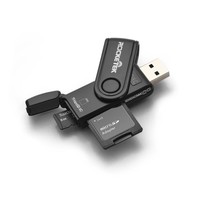 Rocketek Usb 3.0 Memory Card Reader With A Build-in Card Cover And 2 Slots Mini Rocketek Usb 3.0 Memory Card Reader With A Build-in Card Cover And 2 Slots Mini