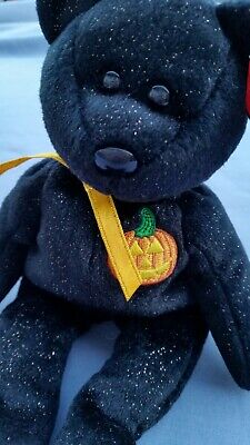 Haunt 2001 Ty Beanie Babie 8in Black Halloween Bear 3up Boys Haunt 2001 Ty Beanie Babie 8in Black Halloween Bear 3up Boys