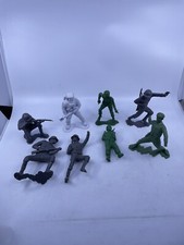 Vintage Louis Marx Large Army Men Lot of 6 Damaged U1
