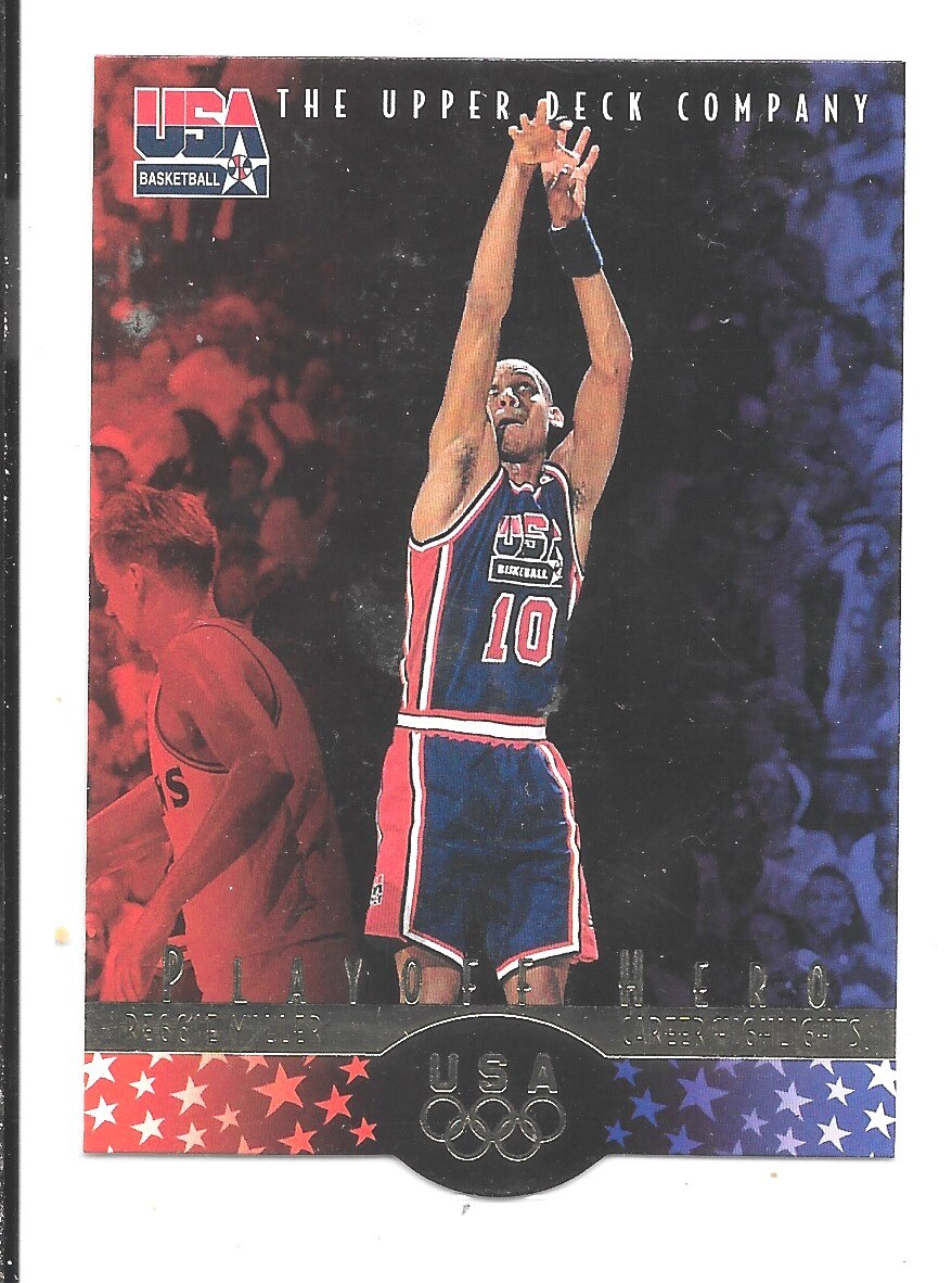 1996 Upper Deck USA Basketball Reggie Miller Pacers #14 NRMT