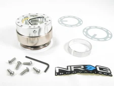 NRG Steering Wheel Quick Release Kit Gen 1.0 Silver Body w/ Titanium Ring NEW
