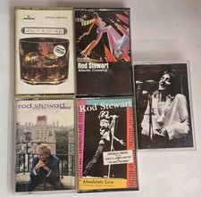 Cassette Lot 5 Tested Rock ROD STEWART Sing It Again Live Atlantic Crossing Love