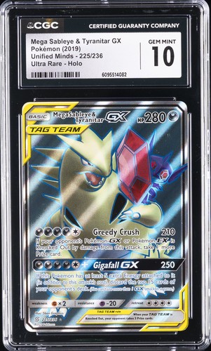 Mega Sableye & Tyranitar-GX graded CGC 10 for sale on eBay