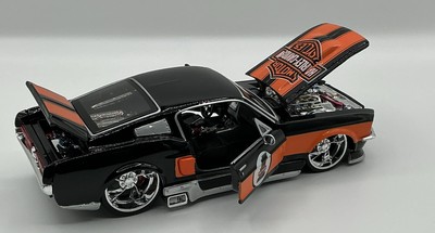 1967 Ford Mustang Gt Harley-Davidson Custom ORANGE/BlACK 1:24
