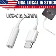 USB-C Type C Adapter Port to 3.5MM Aux Audio Jack Earphone Headphone Cable US