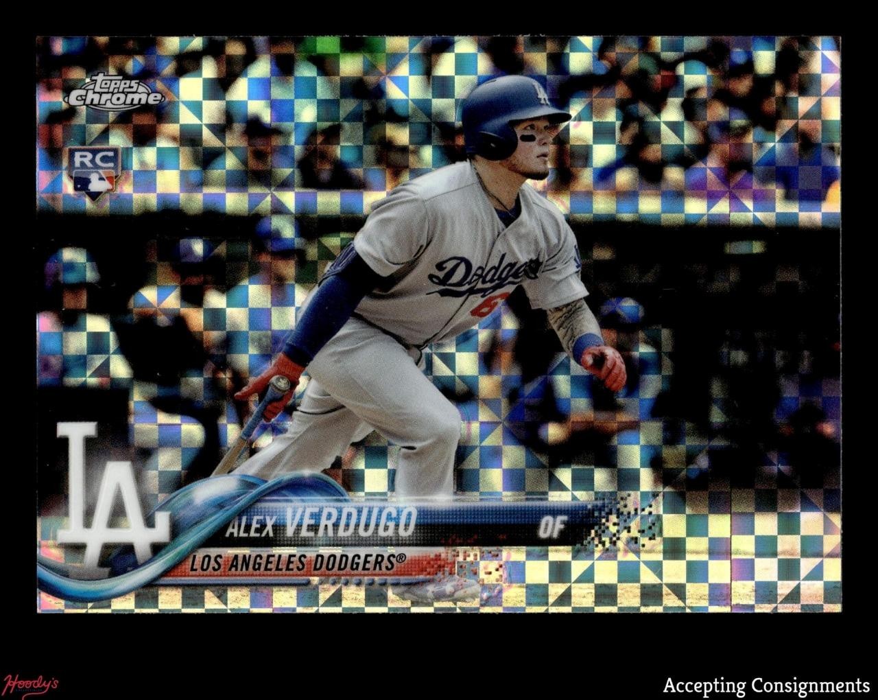 2018 Topps Chrome X-Fractors #167 Alex Verdugo RC Rookie DODGERS