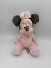 Disney Parks Pink Baby Minnie Mouse Chime Rattle Plush Stuffed Animal 10  
