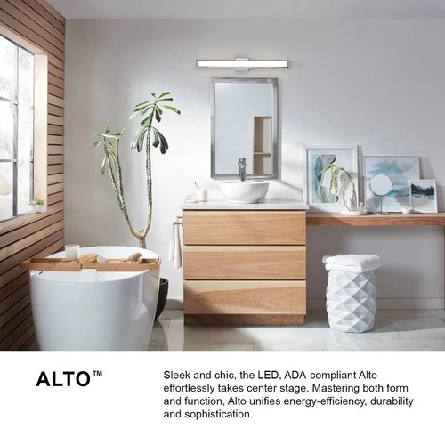 Hinkley Alto 30" Wide Brushed Nickel Modern Linear LED Bath Light - Picture 8 of 8