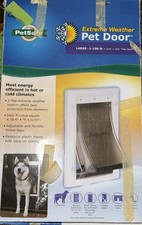 Petsafe Extreme Weather Pet Door Large Pets Up To 100 lbs. 3 Flap System NOB