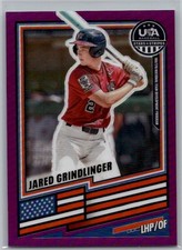 2026 Panini Prizm USA Stars & Stripes - Jared Grindlinger Purple /199