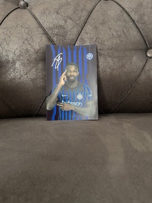 Marcus THURAM x Inter Mailand - Repro Autogramm 10.5x14.8 25/26
