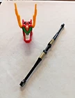 VINTAGE 1994 Bandai Power Rangers Thunderzord MMPR Red Dragonzord Head & Staff