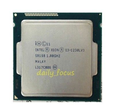   Xeon E3-1230L V3 1.8GHz 2 cores LGA1150 5GT/s 25W SR158 CPU Processor #fv
