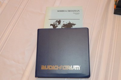 Audio-Forum Serbo-Croatian Basic Language Learning Cassette Set W/ Manual