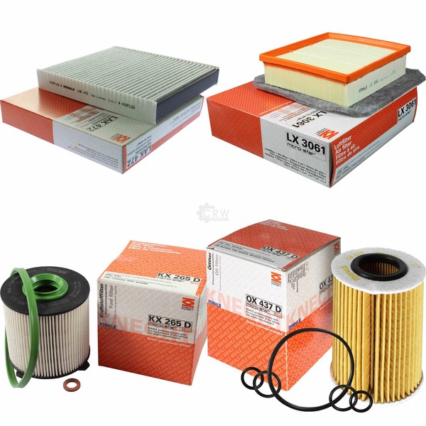 Mahle Kraftstofffilter KX 265D Innenraum LAK 472 Luft LX 3061 ÖLfilter OX 437D-image