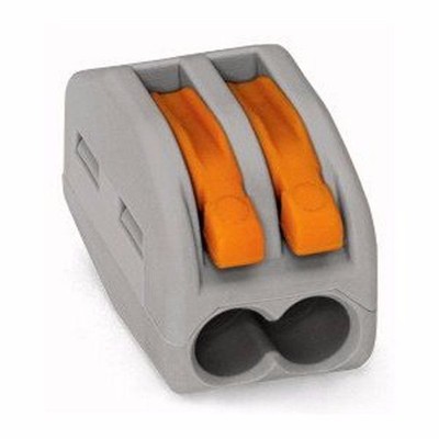 Wago 222-412 2 Way Terminal Block Connector Lever Clamp 0.2? 4MM ? - 100 Pack