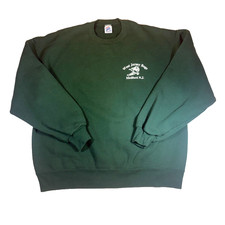 Vintage 90s Womens Jerzees Super Sweats Crewneck USA Made Green Sweatshirt XL