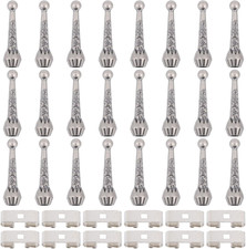 36pcs Bolo Tie Findings Kit with 24Pcs Bolo Tie Tips Replacement End Caps and 12