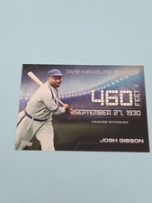 2015 Topps Update Tape Measure Blasts #TMB-15 Josh Gibson Grays BASEBALL Card 6H