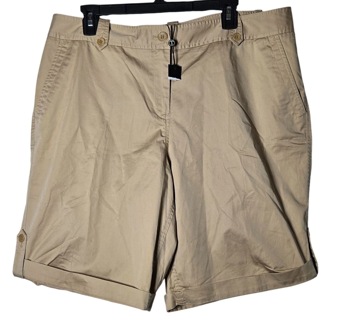 Plus Size Perfect Shorts - Bermuda Length - Madras Plaid