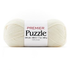 Premier Puzzle Solids Yarn-Cream - 5A002G6Q-1GHMK