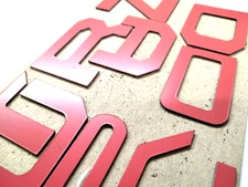 RED RAISED TRD FRONT GRILLE COMBO LETTERS FOR TOYOTA TUNDRA 2022 - 26 US MADE