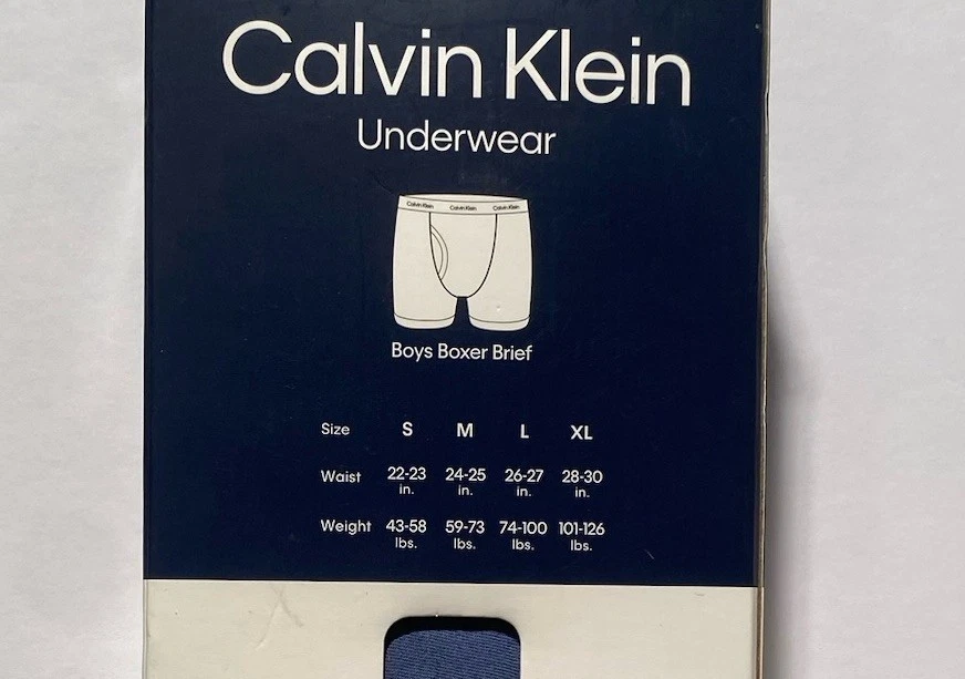 Calzoncillos boxer Calvin Klein para niños jóvenes, paquete de 6 - multicolor, sin etiquetas, talla grande Foto 4 de 4