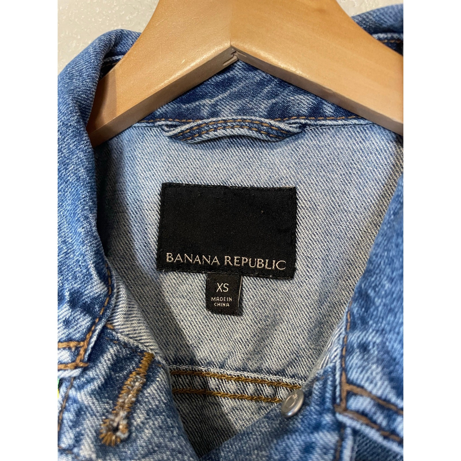 Banana Republic OOAK Custom Patchwork Distressed … - image 4