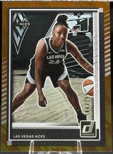 Jewell Loyd 2025 Panini Donruss WNBA Base #23 Orange Lava /199 - Las Vegas Aces!