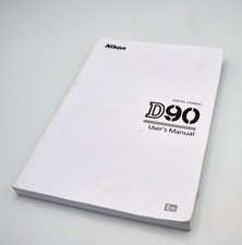 Nikon D90 User's Manual Instruction Guide, Near Mint