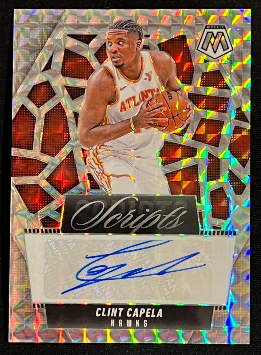 2024-25 Panini Mosaic Scripts Clint Capela Auto #MS-CCA 
