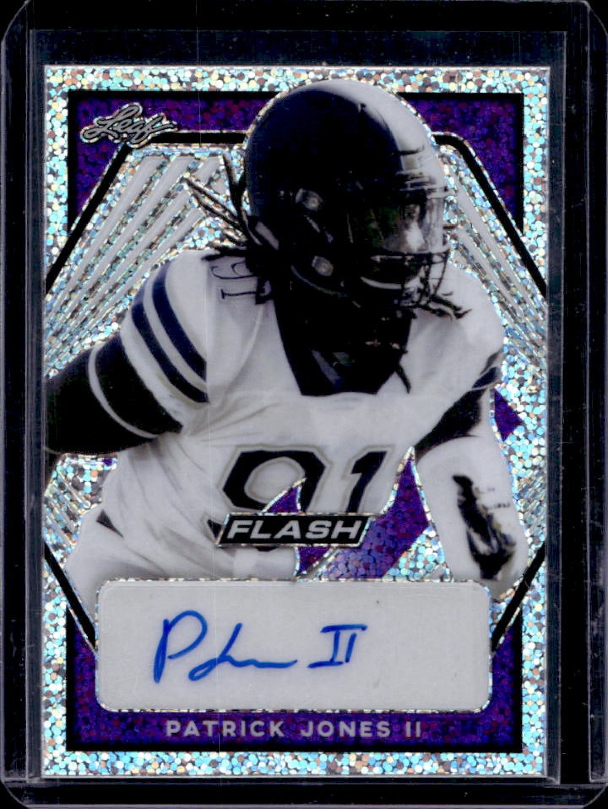 Patrick Jones II Leaf Ultimate Draft #PJ2 Autographs-Purple 1/1