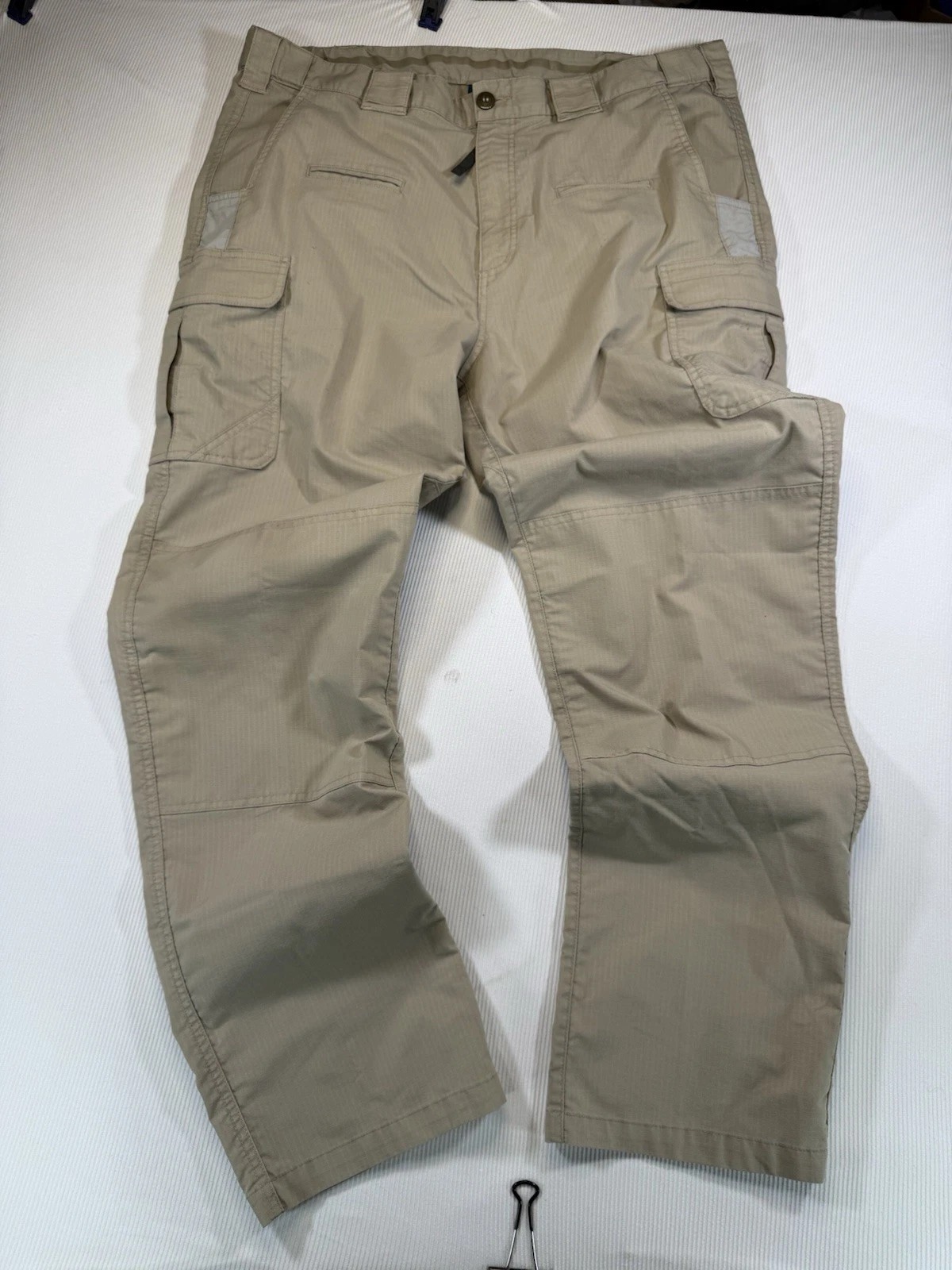 Propper Kinetic Tactical Cargo Pants 40x34 Khaki Ripstop Utility Duty